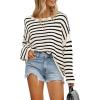 Striped White Black