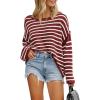 Striped Wine Red White