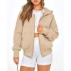 imageBTFBM Zip Up Hoodie Women Long Sleeve Fall Fashion Sweatshirt Fleece Y2K Hooded Jacket 2025 Trendy Winter ClothesApricot