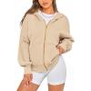 imageBTFBM Zip Up Hoodie Women Long Sleeve Fall Fashion Sweatshirt Fleece Y2K Hooded Jacket 2025 Trendy Winter ClothesApricot