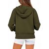 imageBTFBM Zip Up Hoodie Women Long Sleeve Fall Fashion Sweatshirt Fleece Y2K Hooded Jacket 2025 Trendy Winter ClothesArmy Green