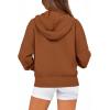 imageBTFBM Zip Up Hoodie Women Long Sleeve Fall Fashion Sweatshirt Fleece Y2K Hooded Jacket 2025 Trendy Winter ClothesBrown