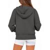 imageBTFBM Zip Up Hoodie Women Long Sleeve Fall Fashion Sweatshirt Fleece Y2K Hooded Jacket 2025 Trendy Winter ClothesDark Grey