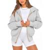 imageBTFBM Zip Up Hoodie Women Long Sleeve Fall Fashion Sweatshirt Fleece Y2K Hooded Jacket 2025 Trendy Winter ClothesGrey