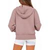 imageBTFBM Zip Up Hoodie Women Long Sleeve Fall Fashion Sweatshirt Fleece Y2K Hooded Jacket 2025 Trendy Winter ClothesGrey Pink