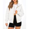 imageBTFBM Zip Up Hoodie Women Long Sleeve Fall Fashion Sweatshirt Fleece Y2K Hooded Jacket 2025 Trendy Winter ClothesWhite