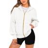 imageBTFBM Zip Up Hoodie Women Long Sleeve Fall Fashion Sweatshirt Fleece Y2K Hooded Jacket 2025 Trendy Winter ClothesWhite