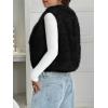 imageBTFBM Faux Fur Vest For Women 2025 Trendy Fall Sleeveless Cropped Fuzzy Jacket Fluffy Winter Coats Furry Vests OuterwearBlack