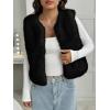 imageBTFBM Faux Fur Vest For Women 2025 Trendy Fall Sleeveless Cropped Fuzzy Jacket Fluffy Winter Coats Furry Vests OuterwearBlack