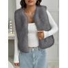 imageBTFBM Faux Fur Vest For Women 2025 Trendy Fall Sleeveless Cropped Fuzzy Jacket Fluffy Winter Coats Furry Vests OuterwearGrey
