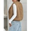 imageBTFBM Faux Fur Vest For Women 2025 Trendy Fall Sleeveless Cropped Fuzzy Jacket Fluffy Winter Coats Furry Vests OuterwearKhaki