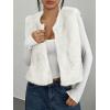 imageBTFBM Faux Fur Vest For Women 2025 Trendy Fall Sleeveless Cropped Fuzzy Jacket Fluffy Winter Coats Furry Vests OuterwearWhite