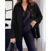 imageBTFBM Faux Suede Jacket Women Fall Fashion 2025 Leather Jackets Long Sleeve Button Down Winter Coats Shackets OuterwearBlack