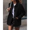 imageBTFBM Faux Suede Jacket Women Fall Fashion 2025 Leather Jackets Long Sleeve Button Down Winter Coats Shackets OuterwearBlack