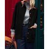 imageBTFBM Faux Suede Jacket Women Fall Fashion 2025 Leather Jackets Long Sleeve Button Down Winter Coats Shackets OuterwearBlack