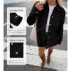 imageBTFBM Faux Suede Jacket Women Fall Fashion 2025 Leather Jackets Long Sleeve Button Down Winter Coats Shackets OuterwearBlack