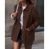 imageBTFBM Faux Suede Jacket Women Fall Fashion 2025 Leather Jackets Long Sleeve Button Down Winter Coats Shackets OuterwearCoffee