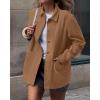 imageBTFBM Faux Suede Jacket Women Fall Fashion 2025 Leather Jackets Long Sleeve Button Down Winter Coats Shackets OuterwearKhaki