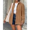 imageBTFBM Faux Suede Jacket Women Fall Fashion 2025 Leather Jackets Long Sleeve Button Down Winter Coats Shackets OuterwearKhaki