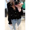 imageBTFBM Long Sleeve Lace Blouses for Women 2025 Spring Dressy Casual Button Down Shirts Date Night Outfit Club Party TopsBlack