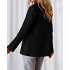 imageBTFBM Blazers for Women Business Casual 2025 Fall Clothes Lapel Open Front Long Sleeve Work Office Suit Jackets BlazerBlack