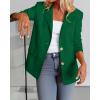 imageBTFBM Blazers for Women Business Casual 2025 Fall Clothes Lapel Open Front Long Sleeve Work Office Suit Jackets BlazerDark Green