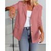 imageBTFBM Blazers for Women Business Casual 2025 Fall Clothes Lapel Open Front Long Sleeve Work Office Suit Jackets BlazerDusty Pink
