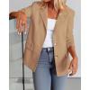 imageBTFBM Blazers for Women Business Casual 2025 Fall Clothes Lapel Open Front Long Sleeve Work Office Suit Jackets BlazerKhaki