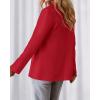 imageBTFBM Blazers for Women Business Casual 2025 Fall Clothes Lapel Open Front Long Sleeve Work Office Suit Jackets BlazerRed