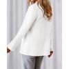 imageBTFBM Blazers for Women Business Casual 2025 Fall Clothes Lapel Open Front Long Sleeve Work Office Suit Jackets BlazerWhite