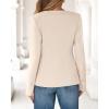 imageBTFBM Blazers for Women Business Casual Open Front Long Sleeve Button Work Office Suit Jackets Dressy Blazer PocketsBeige