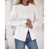 imageBTFBM Blazers for Women Business Casual Open Front Long Sleeve Button Work Office Suit Jackets Dressy Blazer PocketsWhite