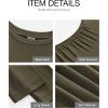 imageBTFBM Fall Dresses for Women 2025 Fashion Long Sleeve Boat Neck Slim Fit Party Club Short Tight Basic Bodycon Mini DressArmy Green