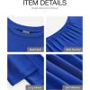imageBTFBM Fall Dresses for Women 2025 Fashion Long Sleeve Boat Neck Slim Fit Party Club Short Tight Basic Bodycon Mini DressBlue