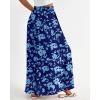 imageBTFBM Women Casual High Waist Wide Leg Pants 2025 Summer Fall Long Palazzo Pants Pocket Lounge Vacation Beach TrousersPrint Dark Blue