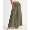 imageBTFBM Women Casual High Waist Wide Leg Pants 2025 Summer Fall Long Palazzo Pants Pocket Lounge Vacation Beach TrousersSolid Army Green