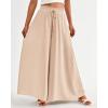 imageBTFBM Women Casual High Waist Wide Leg Pants 2025 Summer Fall Long Palazzo Pants Pocket Lounge Vacation Beach TrousersSolid Beige