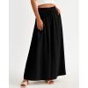 imageBTFBM Women Casual High Waist Wide Leg Pants 2025 Summer Fall Long Palazzo Pants Pocket Lounge Vacation Beach TrousersSolid Black