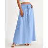 imageBTFBM Women Casual High Waist Wide Leg Pants 2025 Summer Fall Long Palazzo Pants Pocket Lounge Vacation Beach TrousersSolid Blue