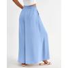 imageBTFBM Women Casual High Waist Wide Leg Pants 2025 Summer Fall Long Palazzo Pants Pocket Lounge Vacation Beach TrousersSolid Blue