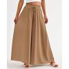 imageBTFBM Women Casual High Waist Wide Leg Pants 2025 Summer Fall Long Palazzo Pants Pocket Lounge Vacation Beach TrousersSolid Khaki