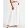 imageBTFBM Women Casual High Waist Wide Leg Pants 2025 Summer Fall Long Palazzo Pants Pocket Lounge Vacation Beach TrousersSolid White