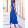 imageBTFBM Women Two Piece Skirt Set Summer 2025 Casual Vacation Crew Neck Short Sleeve Cropped Top Elastic Waist Midi SkirtsBlue