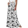 imageBTFBM Women Casual High Waist Wide Leg Pants 2025 Summer Fall Long Palazzo Pants Pocket Lounge Vacation Beach TrousersPrint Black