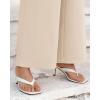 imageBTFBM Women High Waisted Wide Leg Pants Fall 2025 Business Casual Work Dress Pants Loose Office Palazzo Trousers PocketsBeige
