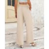 imageBTFBM Women High Waisted Wide Leg Pants Fall 2025 Business Casual Work Dress Pants Loose Office Palazzo Trousers PocketsBeige