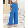 imageBTFBM Women High Waisted Wide Leg Pants Fall 2025 Business Casual Work Dress Pants Loose Office Palazzo Trousers PocketsBlue