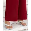 imageBTFBM Women High Waisted Wide Leg Pants Fall 2025 Business Casual Work Dress Pants Loose Office Palazzo Trousers PocketsBurgundy