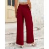 imageBTFBM Women High Waisted Wide Leg Pants Fall 2025 Business Casual Work Dress Pants Loose Office Palazzo Trousers PocketsBurgundy