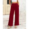 imageBTFBM Women High Waisted Wide Leg Pants Fall 2025 Business Casual Work Dress Pants Loose Office Palazzo Trousers PocketsBurgundy